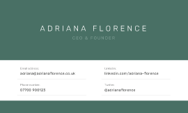 Standard business card