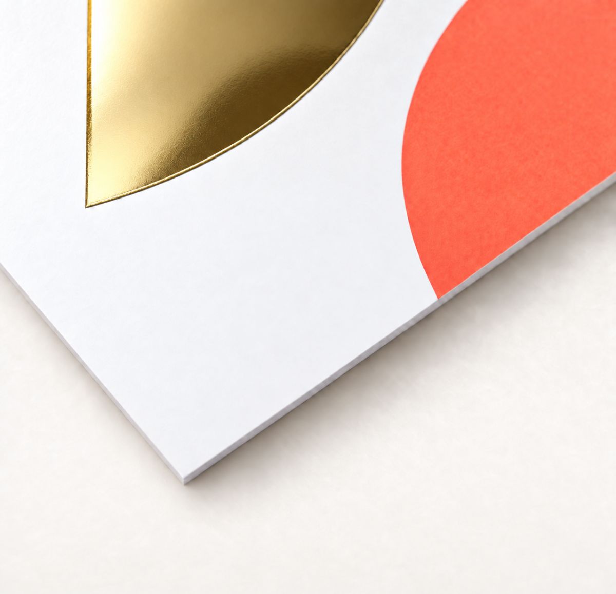 Gold foil business cards