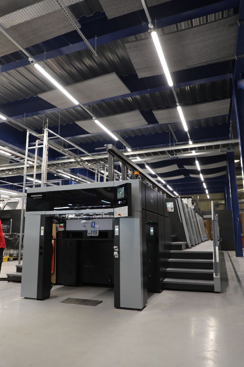 Heidelberg Speedmaster litho press printing business cards