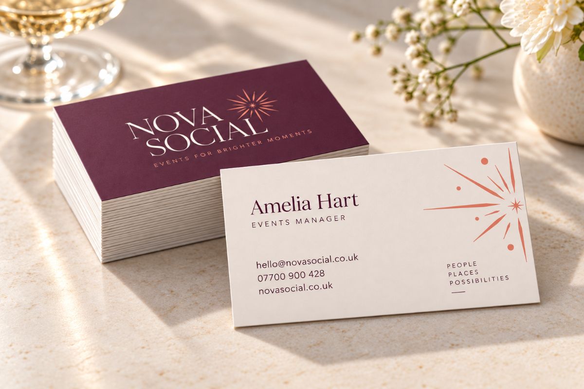 Premium business card for a casino host