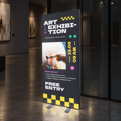 Single Sided Art Exhibition Ligthbox