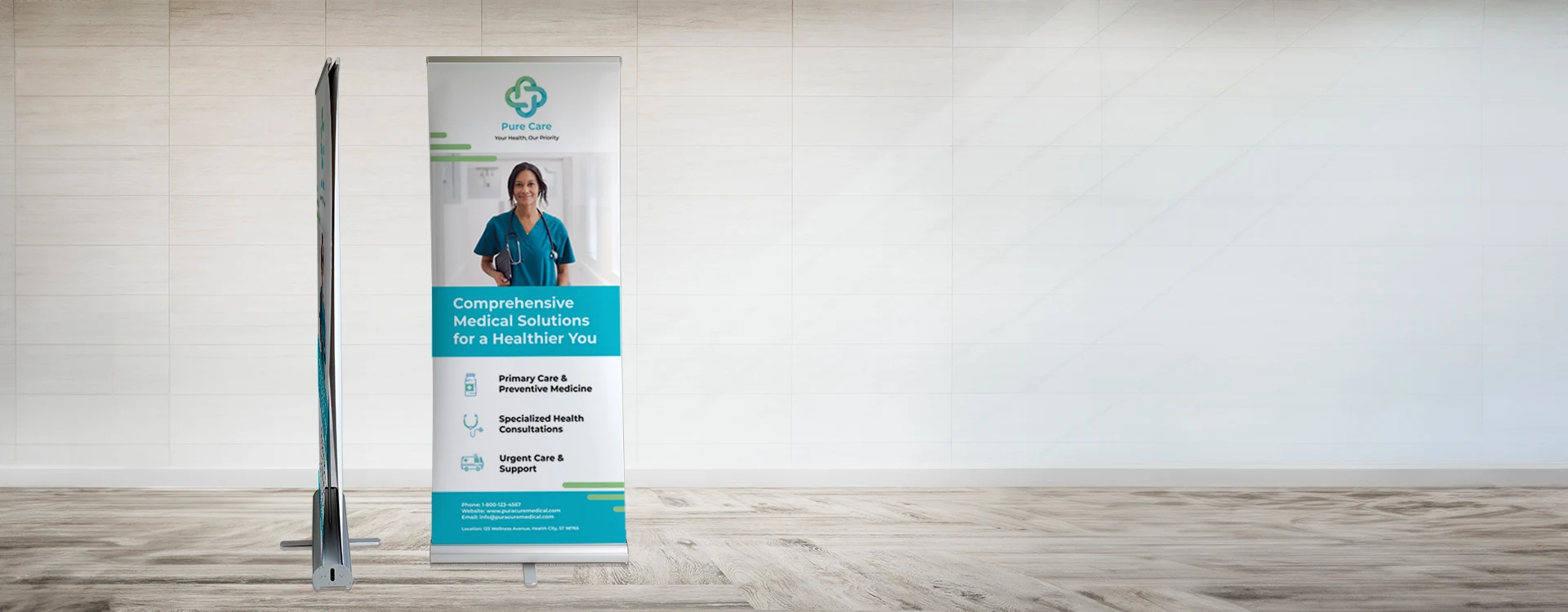 Double Sided Roller Banner