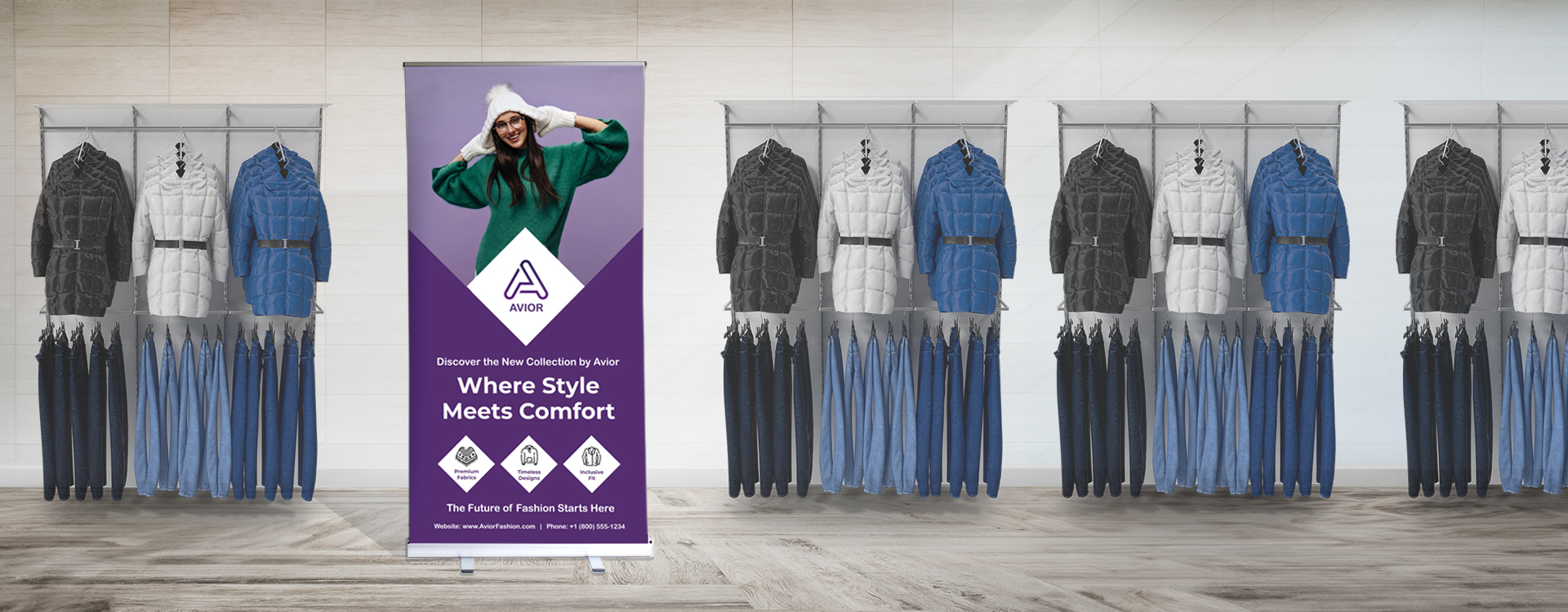 Wide Rollers Banners, Large PVC Pull Up & Pop Up Banner Designs UK | instantprint