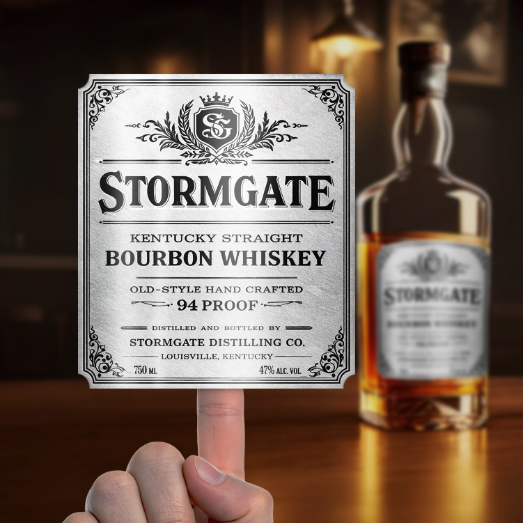 Whisky Bottle Label