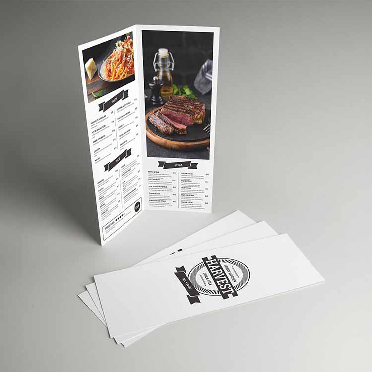 Half Fold Menus