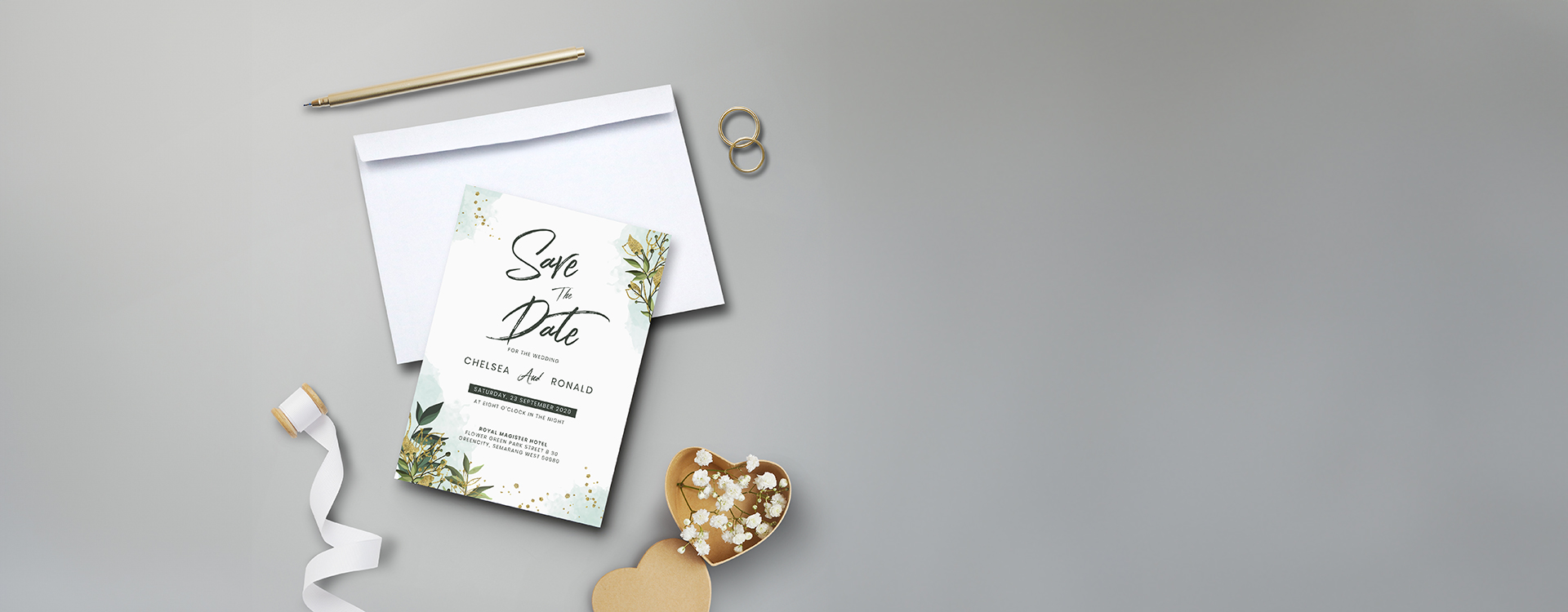 Save the Dates Printing, Personalised Wedding Save The Date Cards UK | instantprint