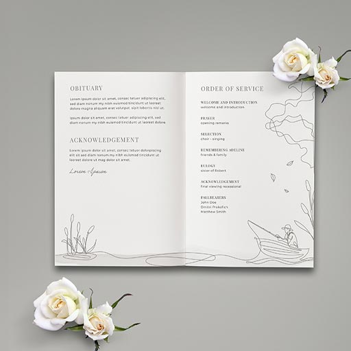Folded Order of Service