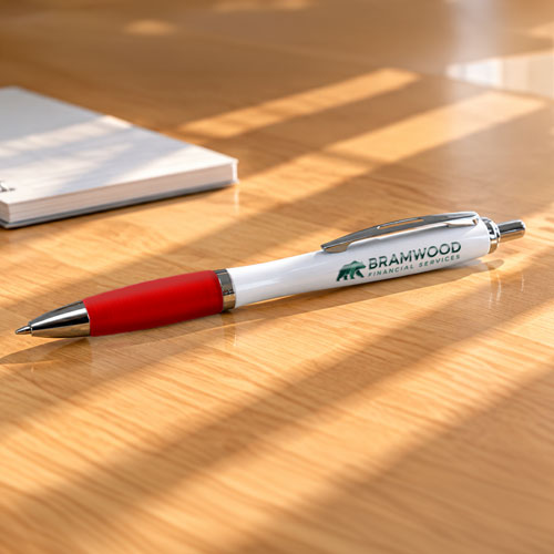 Red Grip Ball Point Pen