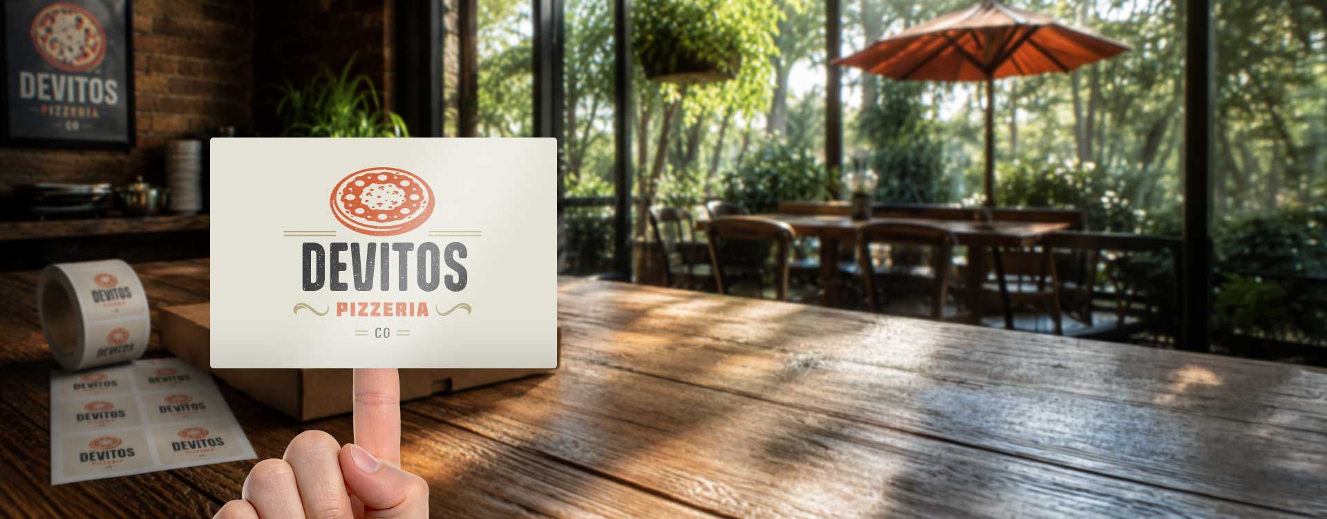 Restaurant Rectangular Sticker Design Ideas Rectangle Stickers & Labels
