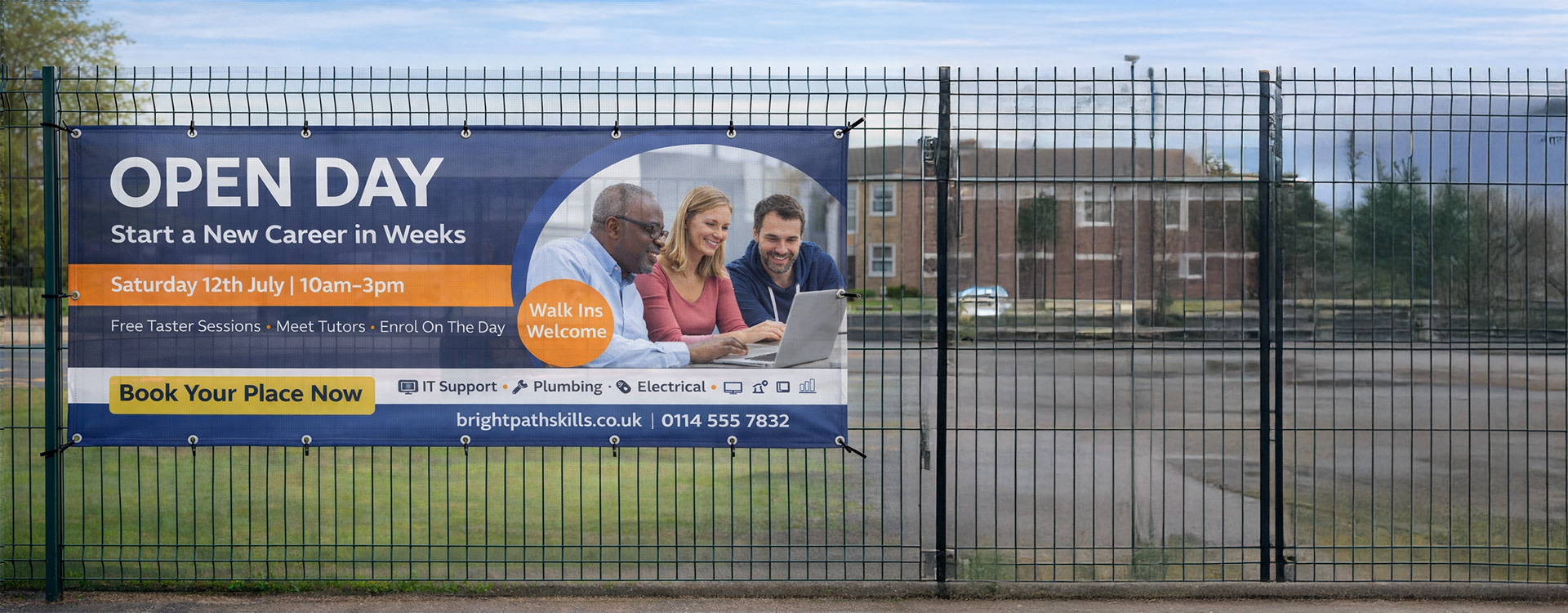 Mesh Banner Printing UK | Wind-Resistant Mesh Banners | instantprint